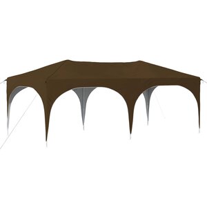 vidaXL Tente de fête pop-up 575 x 288 x 245 cm Taupe Tissu Oxford
