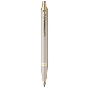 Stylo bille Parker IM Monochrome  Champagne  encre bleue  Coffret cadeau