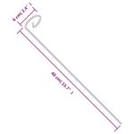 vidaXL Piquets pour plantes de jardin 20 Pièces vert foncé 40 cm acier