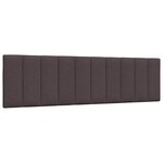 vidaXL Lit avec matelas marron foncé 180x200 cm tissu