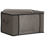 vidaXL Boîte de rangement avec fenêtre latérale transparente 2 Pièces
