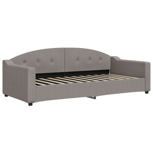 vidaXL Lit de repos taupe 90x200 cm tissu