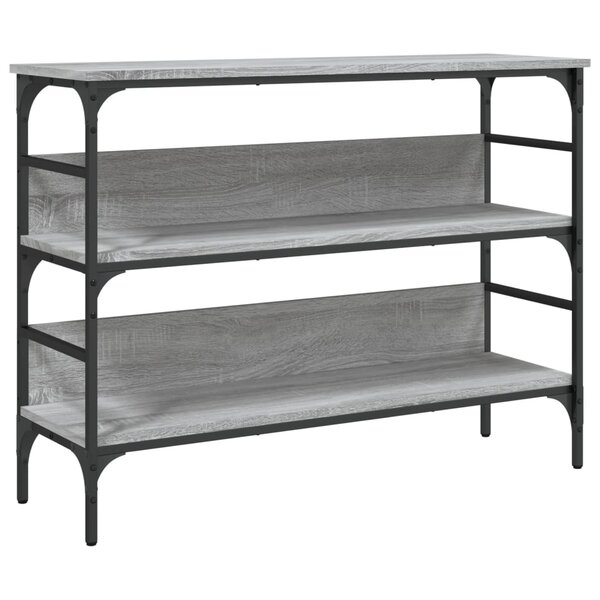 vidaXL Table console sonoma gris 100x32x75 cm bois d'ingénierie