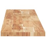 vidaXL Étagères flottantes 4 Pièces 140x20x2 cm acacia massif à l'huile