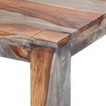 vidaXL Table à manger Gris 180x90x76 cm Bois massif