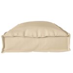 vidaXL Set de coussins de palette 2 Pièces Beige 100 x 40 x 8 cm