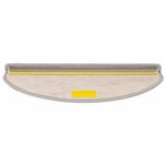 vidaXL Tapis d'escalier autocollants 30 Pièces 65x21x4 cm argenté