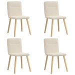 vidaXL Chaises à manger lot de 4 Lin