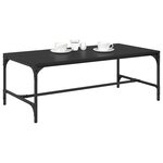 vidaXL Table basse Chêne noir 100 x 50 x 35 cm Bois d'ingénierie