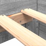 vidaXL Cadre de lit sonoma gris 75x190 cm bois d'ingénierie