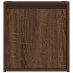 vidaXL Table de chevet murale chêne marron 38x34x40 cm