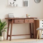 vidaXL Bureau Marron 110 x 30 x 79 cm Bois de Mahogany Massif