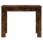 vidaXL Bureau chêne fumé 100x45x75 cm bois d'ingénierie