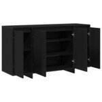 vidaXL Buffet Chêne noir 135 x 41 x 69 cm Bois d'ingénierie