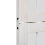 vidaXL Cloison de séparation 6 panneaux blanc bois de paulownia massif