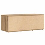 vidaXL Meuble TV chêne artisanal 80x34x30 cm bois d'ingénierie