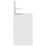 vidaXL Tables de chevet avec 2 tiroirs 2 Pièces blanc 38x34x80 cm