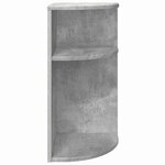 vidaXL Table d'appoint Gris béton 29 6 x 29 6 x 60 cm