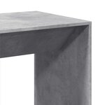 vidaXL Table de bar gris béton 51x50x103 5 cm bois d'ingénierie