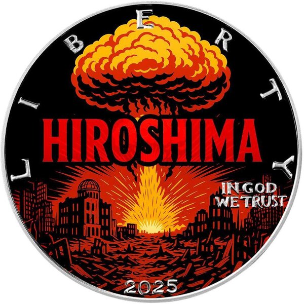 Monnaie HIROSHIMA Liberty 1 Oz Argent 1$ USA 2025