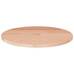 vidaXL Dessus de table rond Ø30x1 5 cm Bois de chêne massif non traité