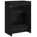 vidaXL Meuble sous lavabo de salle de bain Chêne noir