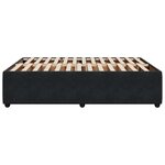 vidaXL Cadre de lit sans matelas noir 160x200 cm velours