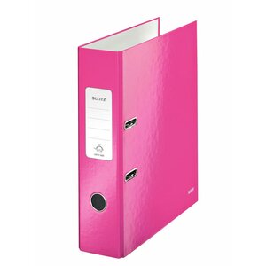 Classeur à levier WOW 180° A4  plastifié, Dos 80 mm Capacité 600 feuilles - Rose