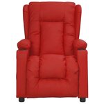 vidaXL Fauteuil de massage électrique Rouge bordeaux Similicuir