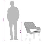 vidaXL Ensemble de salle à manger pour jardin 5 Pièces Gris clair