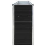 vidaXL Jardinière 320x40x77 cm Acier galvanisé Anthracite
