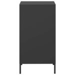 vidaXL Buffet noir 35x39x73 5 cm acier laminé à froid