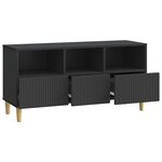 vidaXL Meuble TV 102 x 34 5 x 50 cm Noir Bois d'ingénierie