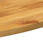 vidaXL Dessus de table 120x50x2 5 cm ovale bois massif de manguier