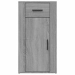Armoire de bureau pratique avec rangement 40 x 49 x 75 cm en bois d'ingénierie sonoma gris 02_0048293