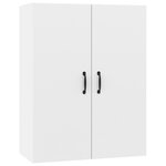 vidaXL Buffet haut Blanc 69 5x34x180 cm Bois d'ingénierie