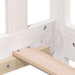 vidaXL Lit de jour sans matelas blanc bois de pin massif 80x200 cm