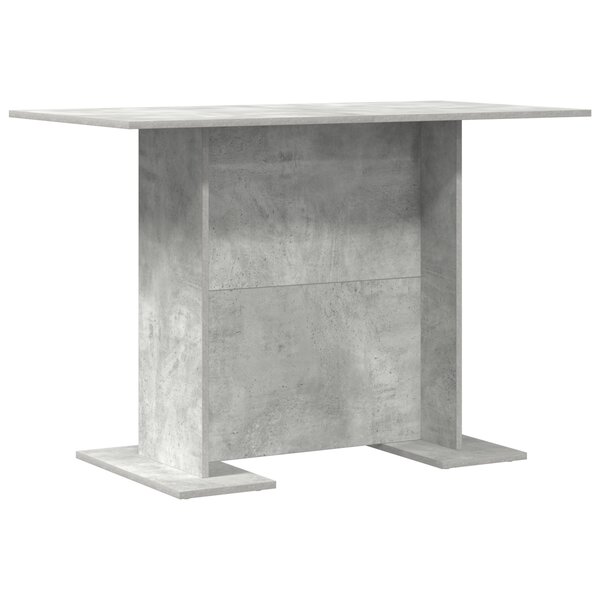 Table de salle à manger vidaXL en béton gris 110x60x75 cm en bois d'ingénierie