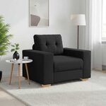 vidaXL Fauteuil Noir 100x78x80 cm Tissu