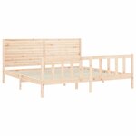 vidaXL Cadre de lit sans matelas bois massif de pin