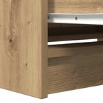 vidaXL Meuble TV chêne artisanal 80x35x54 cm bois d'ingénierie