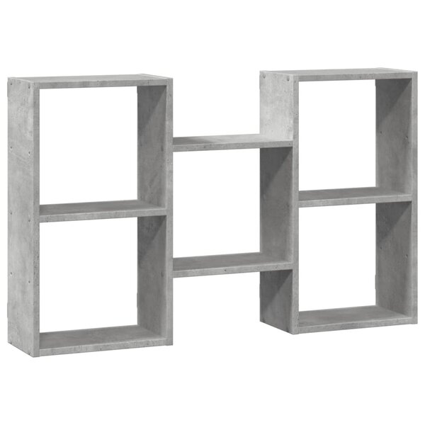 vidaXL Étagère murale gris béton 96x18x60 cm bois d'ingénierie