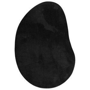 vidaXL Tapis Noir 140 x 200 cm Polyester