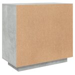 vidaXL Buffet Gris béton 80x40x75 cm Bois d'ingénierie