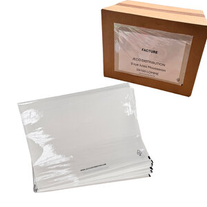 Lot de 500 Pochettes porte document A5 auto adhésive transparente