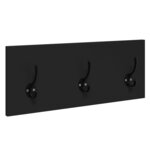 vidaXL Ensemble de meubles de couloir 4 Pièces noir bois d'ingénierie