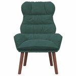 vidaXL Fauteuil Relaxant Vert Foncé