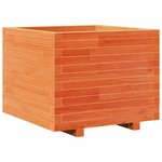 vidaXL Jardinière cire marron 60x60x49 5 cm bois de pin massif