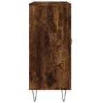 vidaXL Buffet chêne fumé 90x34x80 cm bois d'ingénierie