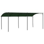vidaXL Pavillon 6 x 3 x 2 55 m Vert Acier enduit de poudre et tissu